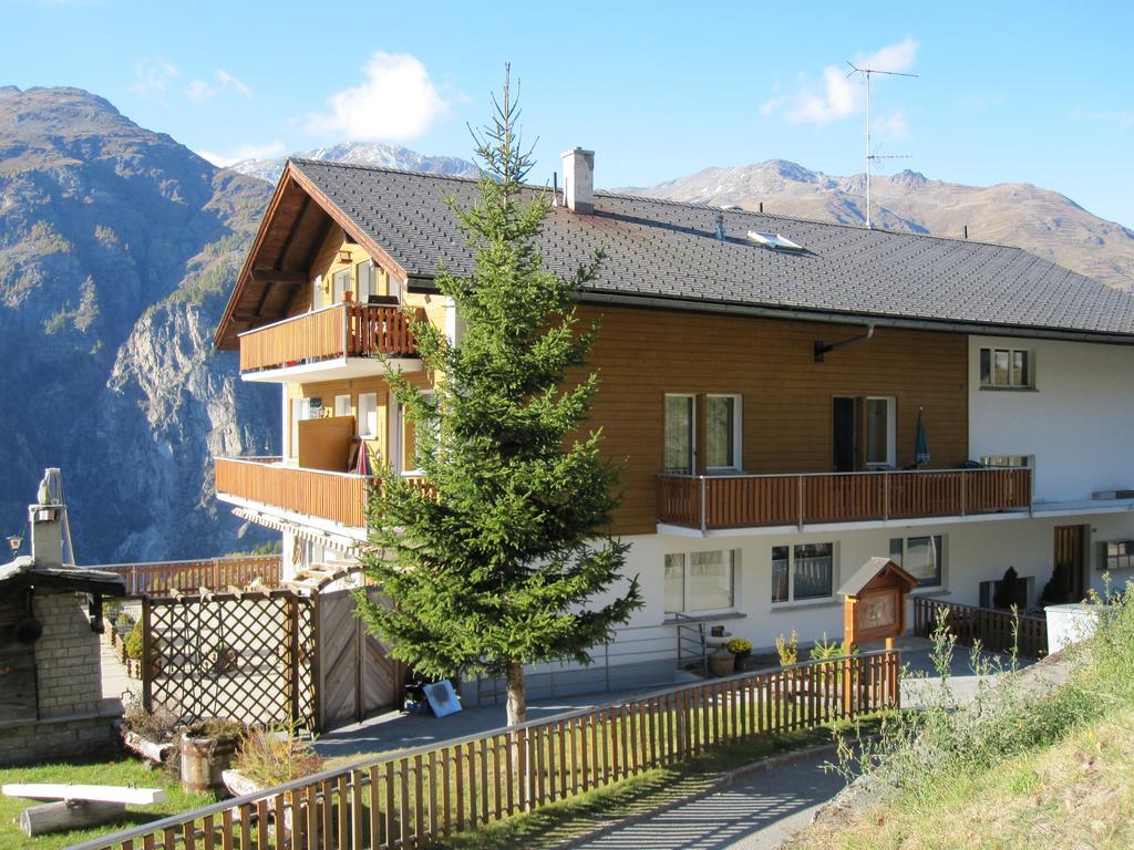 Ferienwohnung Waldheim Grächen Exterior foto